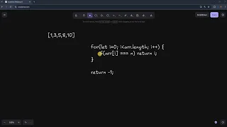 Search an Element in an Array DSA Basics in JavaScript
