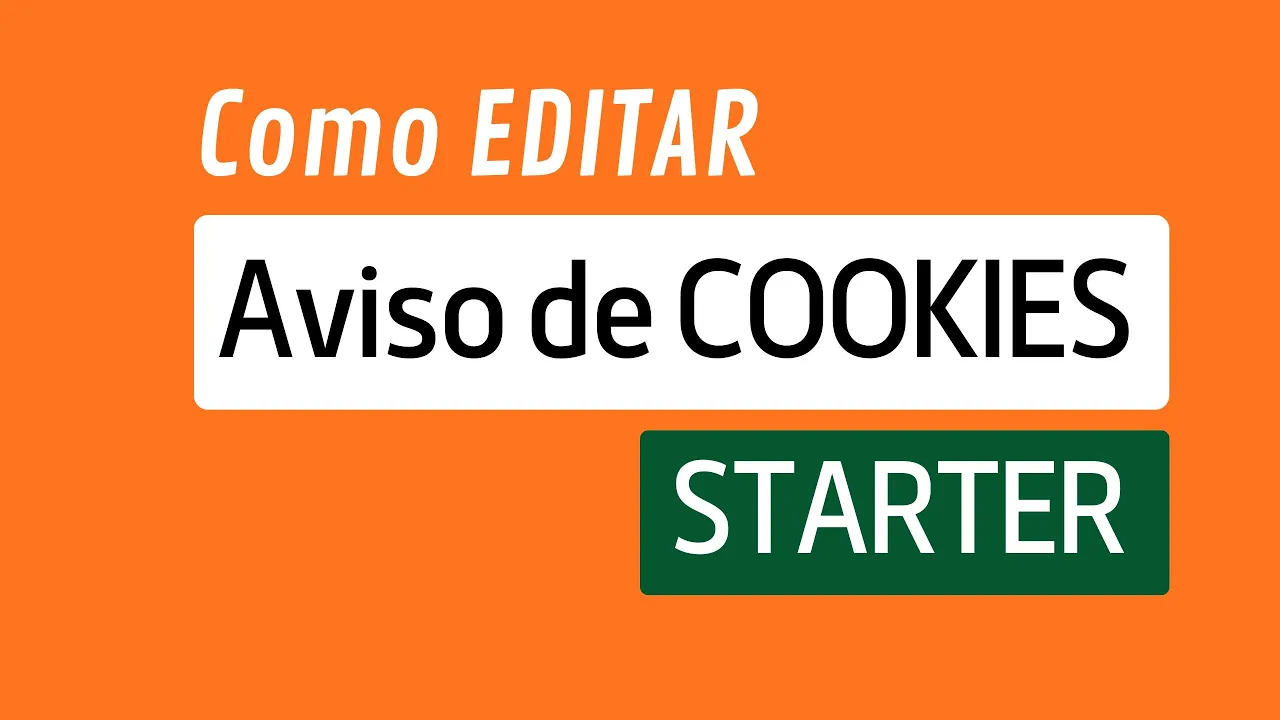 Editar Aviso de Cookies do Blogger Template Starter