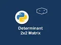 determinant 2x2 matrix in python