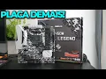 A PLACA MAE MAIS PREFERIDA B450M STEEL LEGEND E BOA VEJA CONSTRUCAO E TESTE