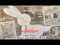 Cottagecore Bunny Makeover Vintage Spring Wood Decor with IOD Inlays