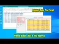 VB NET and Access Database Programming How to Export DataGridView To Excel File Search Export