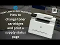 HP Color LaserJet Pro MFP M283FDW How To Change Toner Cartridges Onyx Tutorials