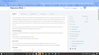 MIGRATORY BIRDS HackerRank PYTHON LOGIC WITH SOLUTION
