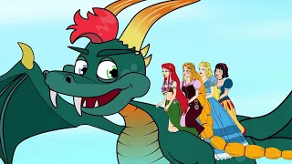 ربانزل والأميرات ضد السحرة فتاة كسولة فتاة مجتهدة قصص للأطفال قصة قبل النوم للأطفال 