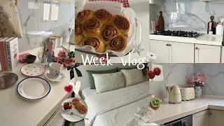 WEEK VLOG فلوق اسبوعي حافل ترتيب عميق للمطبخ فتح طلبية شي ان تغييرات بسيطة للمطبخ سينامون روول 