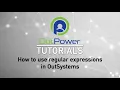 OutPower Tutorial - Regular Expressions OutSystems