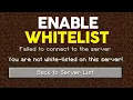 How to Whitelist Players on Minecraft Server Keep Strangers Out