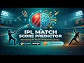 IPL Score Predictor Project using Machine Learning Python Django