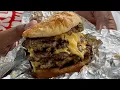 Reviewing Five Guys 5-Patty Ghetto Blaster Burger Rolls Royce Edition
