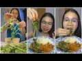 Lagu Mukbang sirih cina di tumis + sambal ikan teri nasi