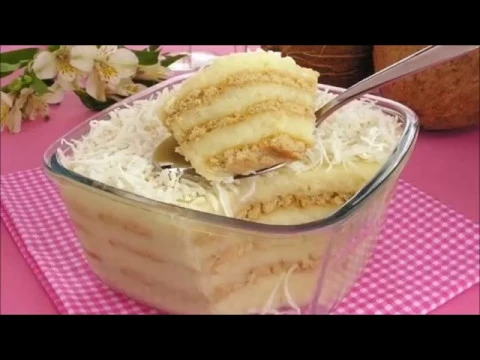 RECEITA DE PAVÊ DE COCADA CREMOSA