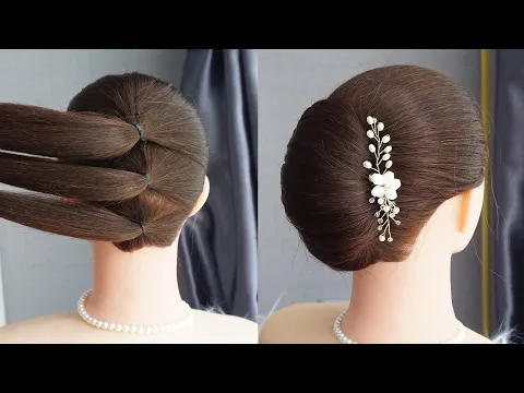 Download MP3 Simple French Bun Hairstyle Step By Step