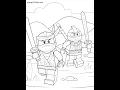 3 printable Ninjago coloring sheets