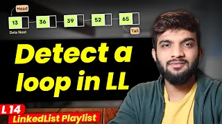 L14 Detect a loop or cycle in LinkedList With proof and Intuition