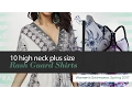 10 high neck plus size Rash Guard Shirts Women s Swimwear Spring 2017