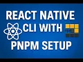 React Native CLI Setup with PNPM Faster Package Manager for React Native