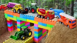 Download Bridge Construction Vehicles, Fire Truck, Dump Truck Toys MP3