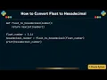 How to Convert Float to Hexadecimal