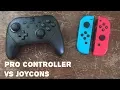 Nintendo Switch Joy Cons vs Pro Controller
