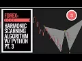 FOREX Harmonic Pattern Scanning Algorithm in Python pt 3 Gartley Pattern