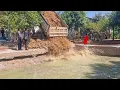 Download Lagu STARTING PROCESSING LANDFILL DELETE DEEP POND BY SKILL EXPERT BULLDOZER PUSHING WITH 5TON TRUCKS 