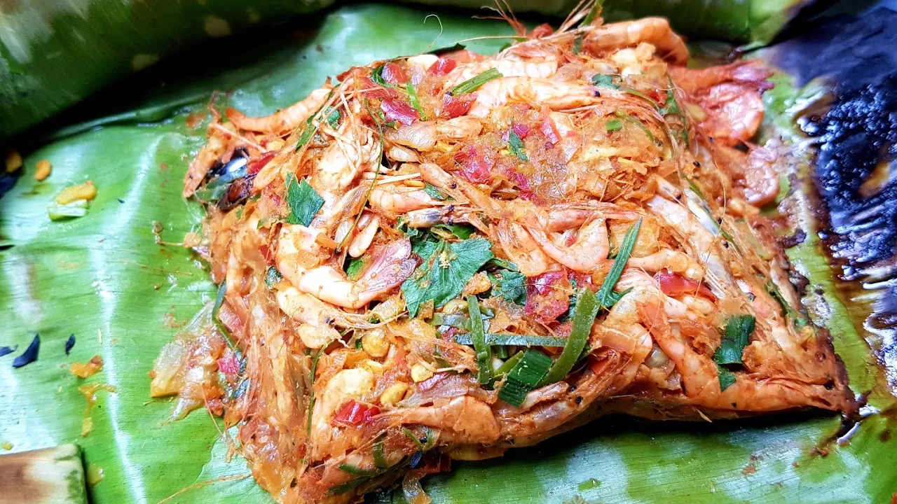 แอ๊บกุ้งฝอย / การทำพร้อมสูตรเครื่องแกงแบบชาวเหนือ ทำง่าย อร่อยมาก