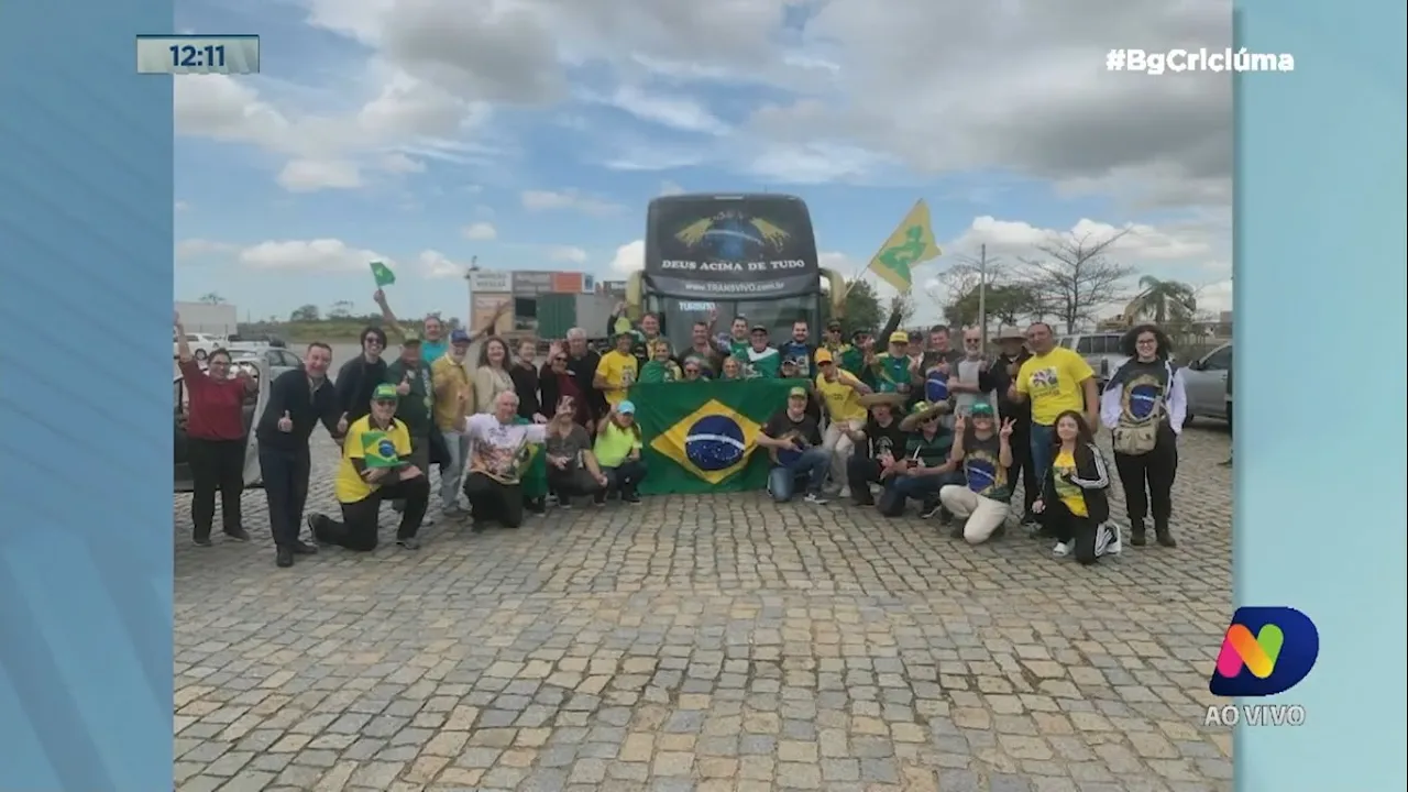 42 criciumenses lotam ônibus para ato público em Brasília neste 7 de Setembro