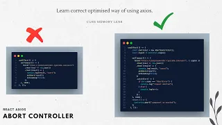 Avoid Memory Leakage and Re-rendering in React with Axios AbortController Optimizing API Calls