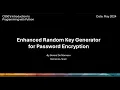 CS50 PY Final Project Enhanced Random Key Generator for Password Encryption