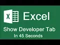 Enable Developer Tab in Excel for Mac Enable Macros