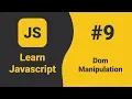 Javascript Dom Manipulation Javascript Tutorial For Beginners