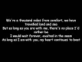 No place I'd rather be lyrics