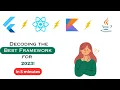 Best Framework for App Development Java vs Kotlin vs Flutter vs React Native In 5 Minutes