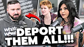 Big LATINA gets TRIGGERED because the ENTIRE PANEL wants to DEPORT mexican illegals