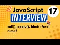 JavaScript Interview call apply bind nima