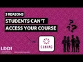 3 Reasons Why Students Can t Access Your Canvas Course