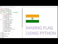 MAKING FLAG USING PYTHON TURTLE MODULE INDIAN FLAG