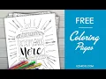 FREE Printable - Coloring Pages for Families