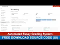 Automated Essay Grading System