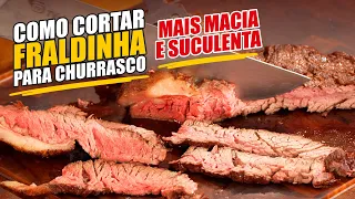 Quer saber como cortar fraldinha do jeito que fica mais macia e suculenta?  - Tv Churrasco