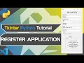 python tkinter tutorial membuat aplikasi register sederhana