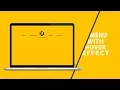 Menu With Hover Effect CSS - JQUERY Tutorial