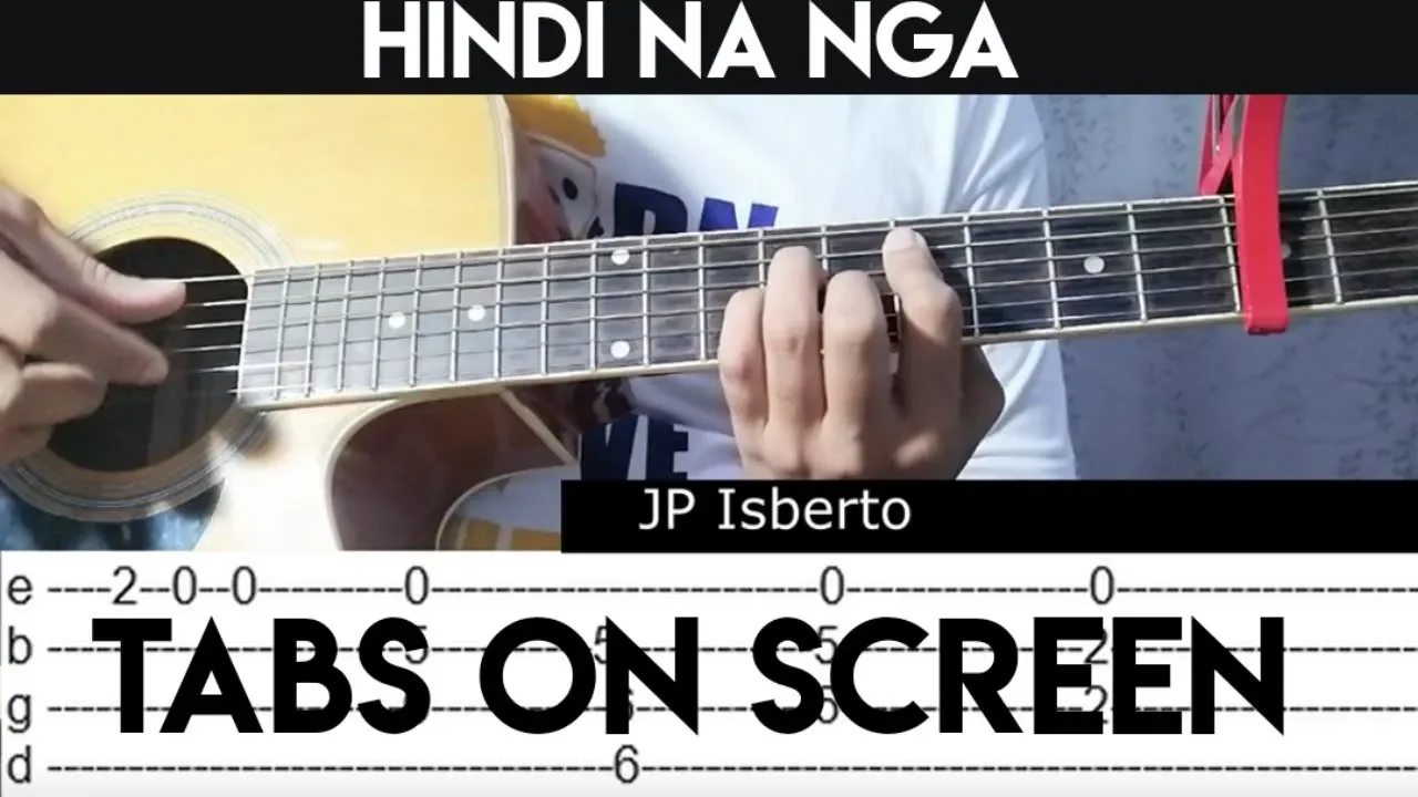 Hindi Na Nga – This Band ( Fingerstyle Guitar Cover ) Tabs on Screen