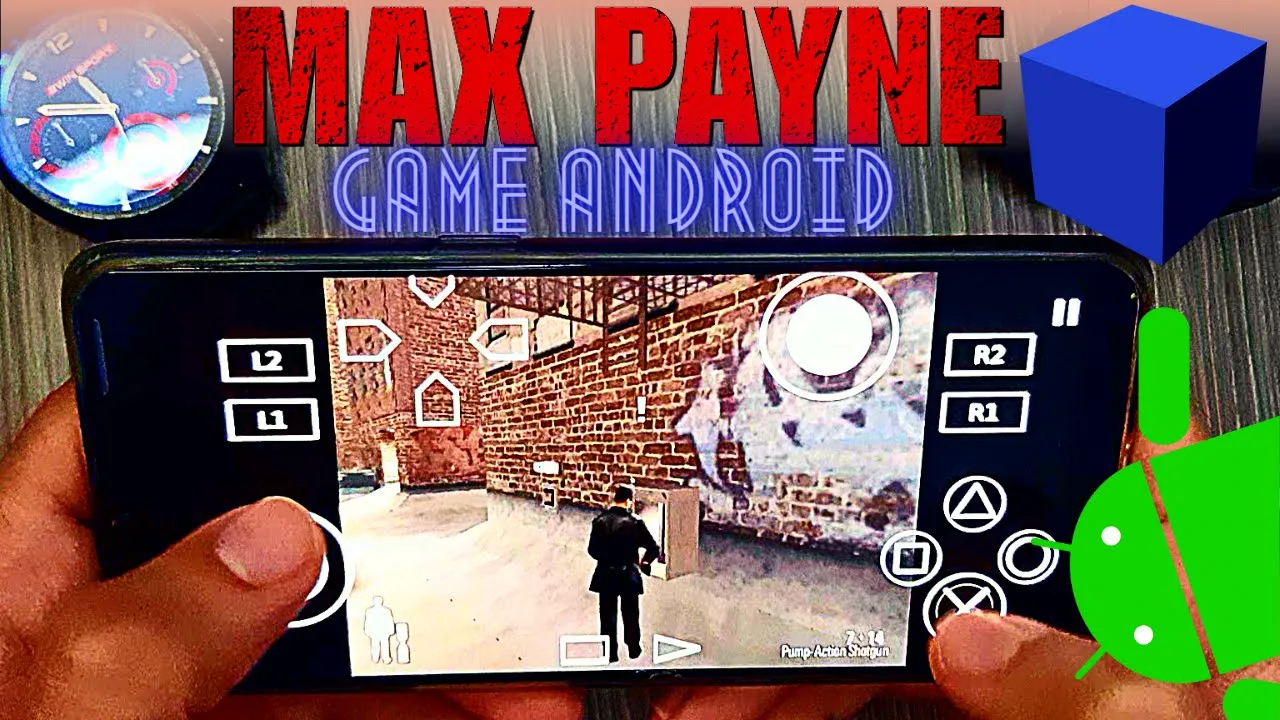 Max Payne PS2 Emulator Android Gameplay - Aether SX2 APK - Max Payne Mobile 2022