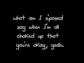 Download Lagu LYRICS - Breakeven (Falling To Pieces) by The Script