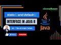 static and default In Java Interface JAVA 8 Silan Software Pythontpoint org