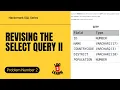 Revising the Select Query II - SQL SELECT Specific Column HackerRank Day 2