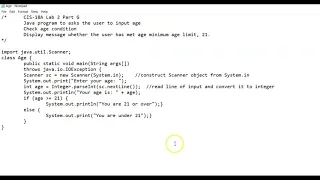 CIS18A Lab 2 Part G Check User Age
