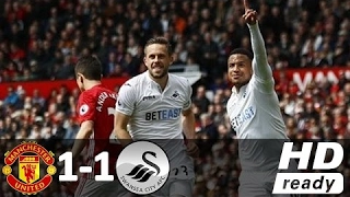 manchester united vs swansea city 1 1 all goals and highlights premier league 30 04 2017 hd